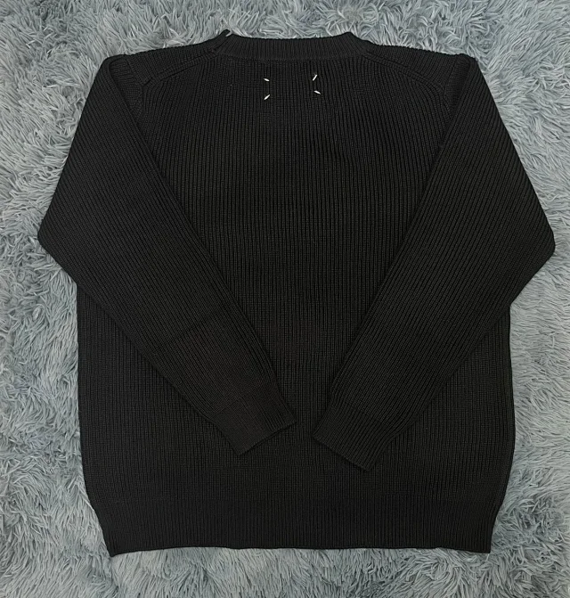 Maison Margiela Knitwear Ribbed Crewneck Knit Sweater product detail image 13