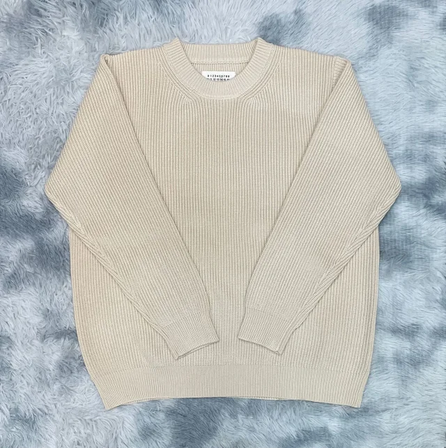 Maison Margiela Knitwear Ribbed Crewneck Knit Sweater product detail image 14