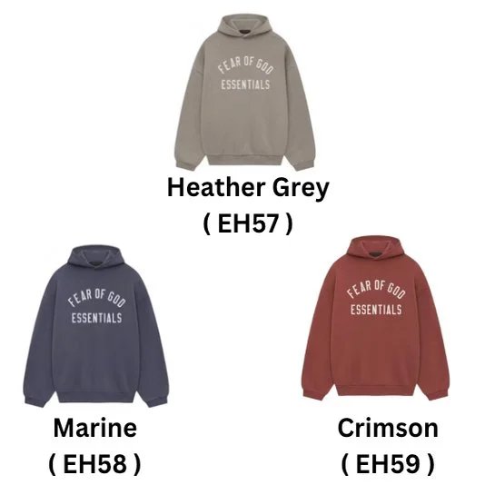 Fear of God Essentials Hoodie Logo Heather Grey - perszing