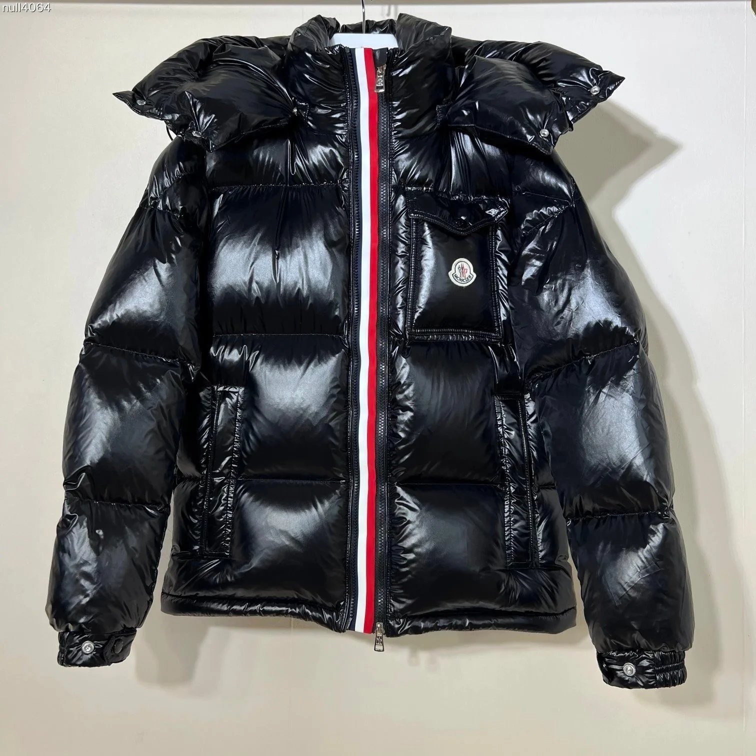 Moncler Maya Puffer Jacket Tricolor Down Black - Kornelek