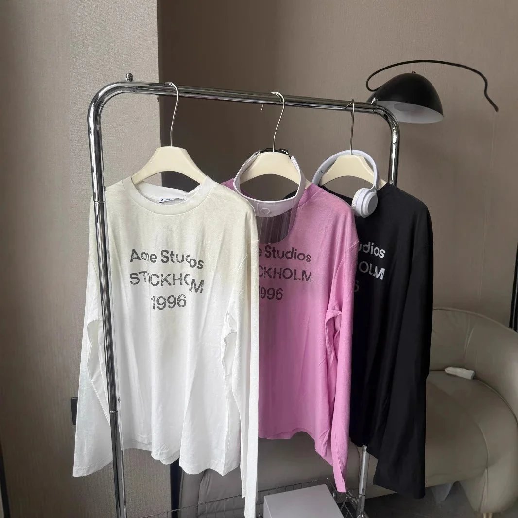 Acne Studios T-shirt Stockholm 1996 Logo Long Sleeve - Kornelek