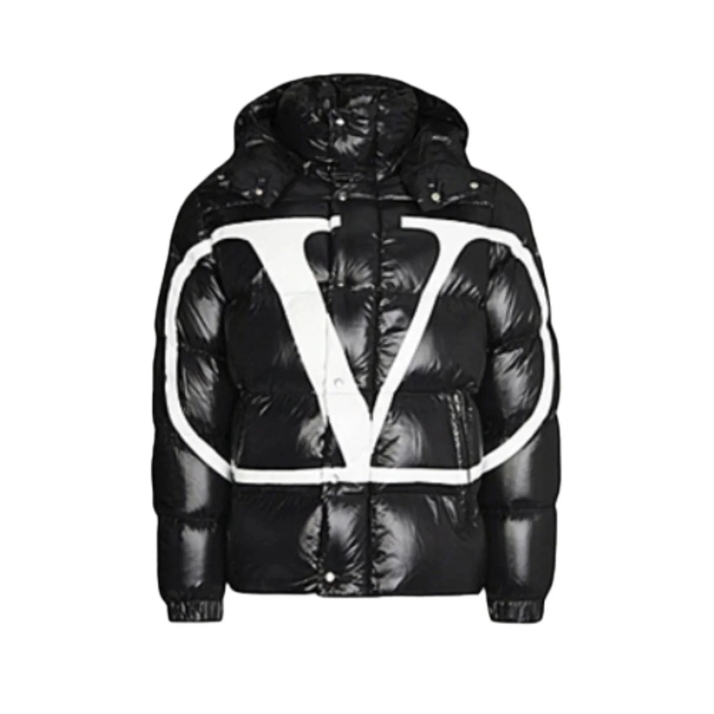 Valentino x Moncler VLogo Puffer Jacket Down Black - Ferzauli
