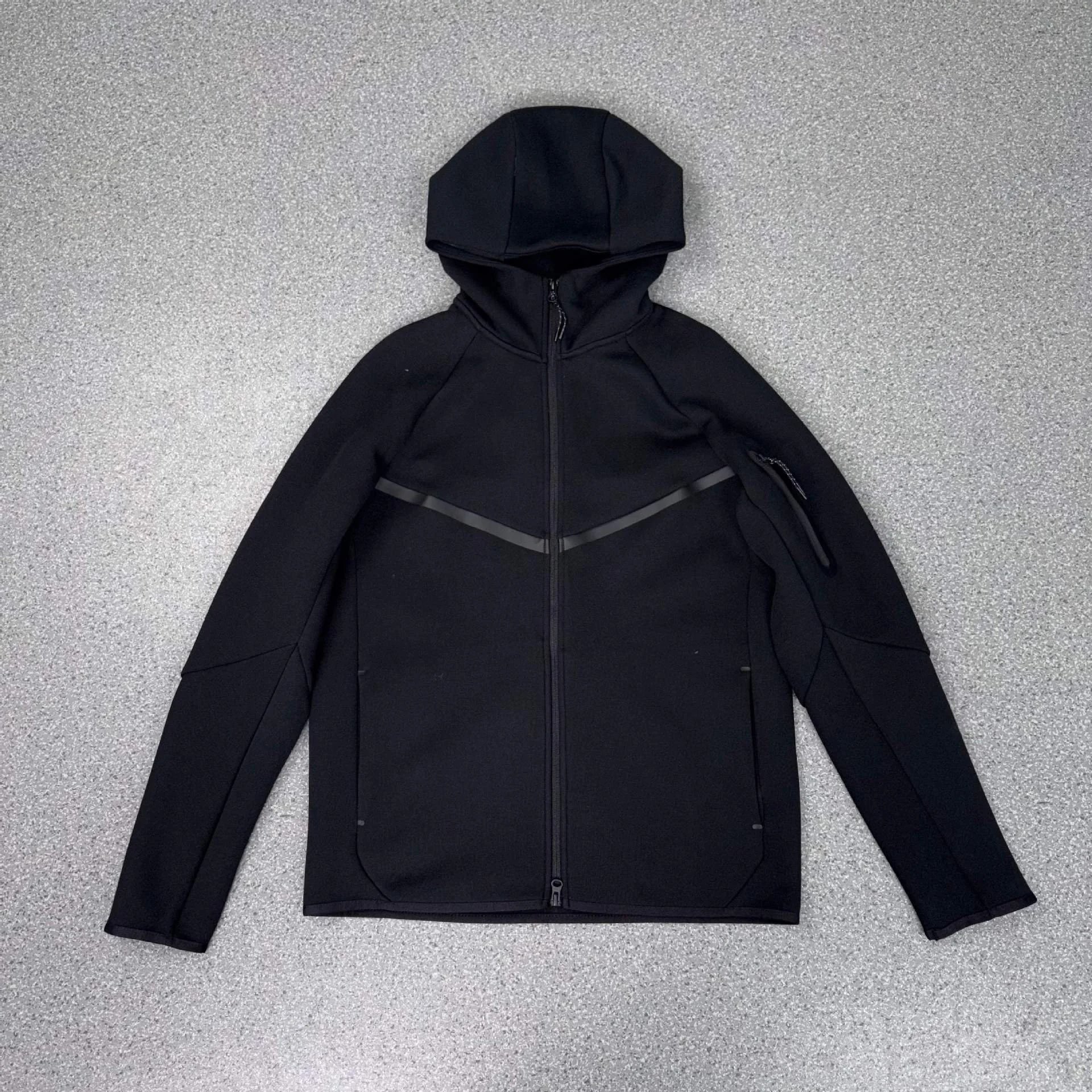 Nike Tech Fleece Windrunner Zip Sweater Hooded Black - Kornelek