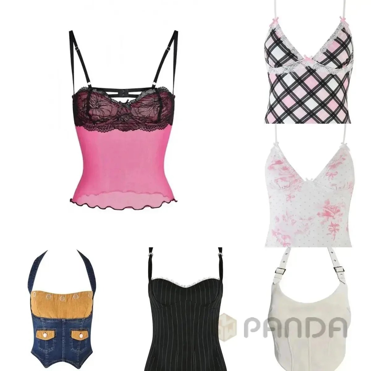 Suspender Flared Pants