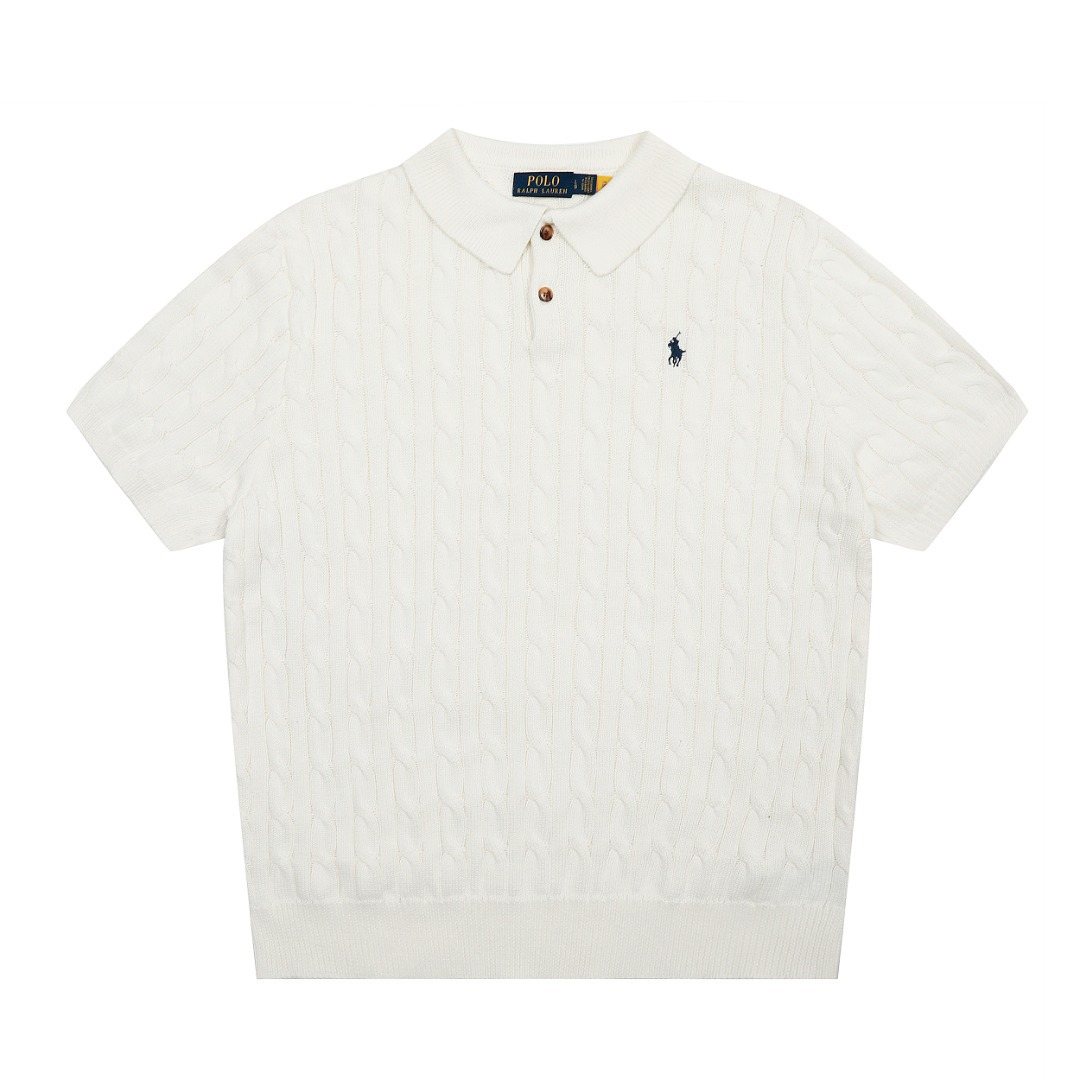 Stand Collar Knit Short Sleeve 3
