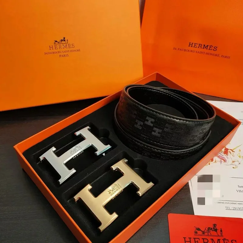 Hermes Double Buckle Belt Gift Box