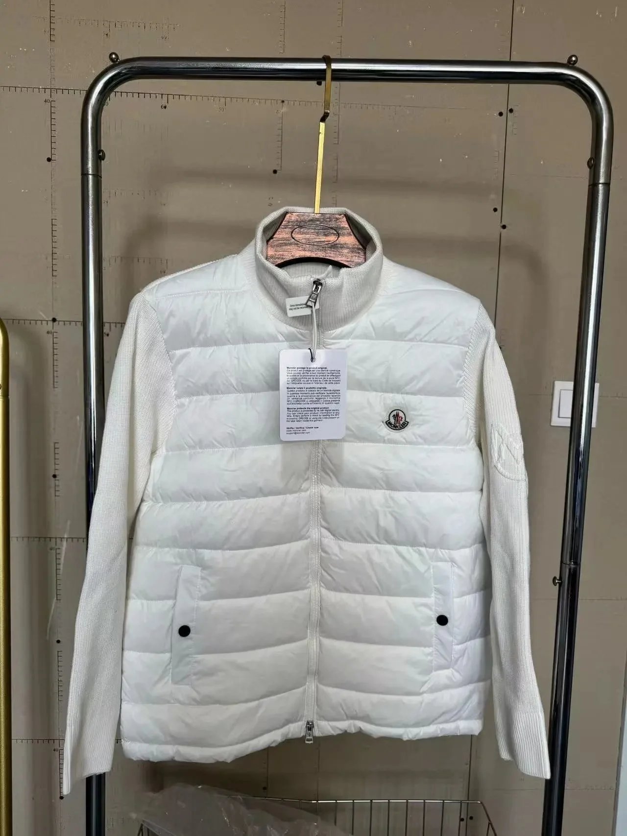 Moncler Jackets Hooded zip-front jacket with tricolor hood trim image 8