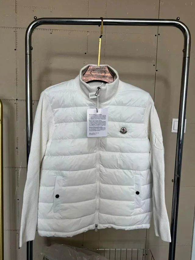 Moncler Jackets Hooded zip-front jacket with tricolor hood trim product detail image 16
