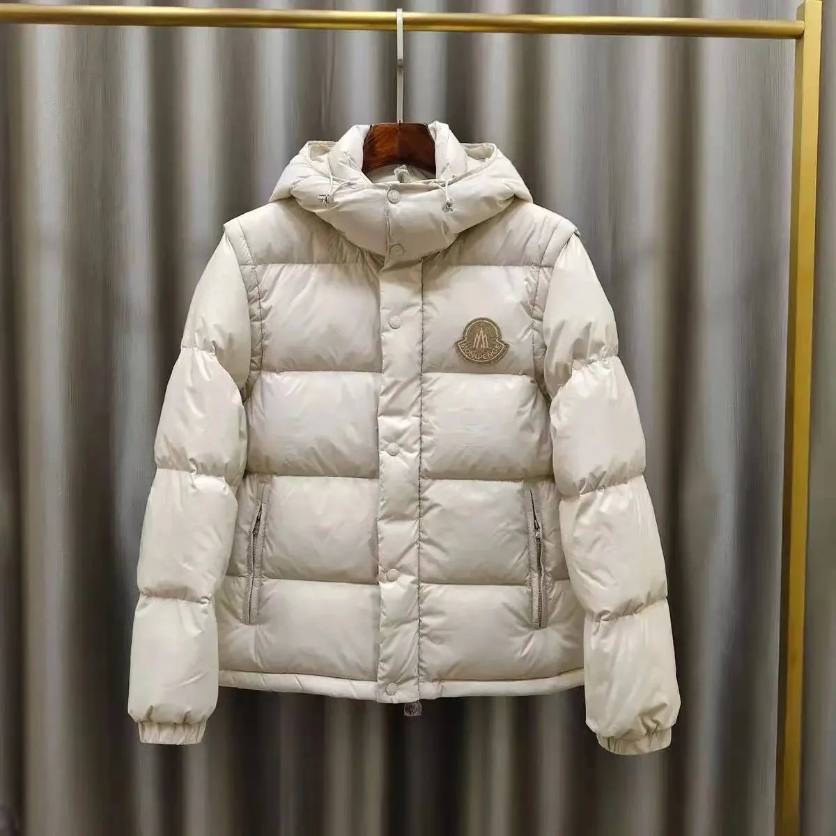 05-Beige Detachable Sleeves