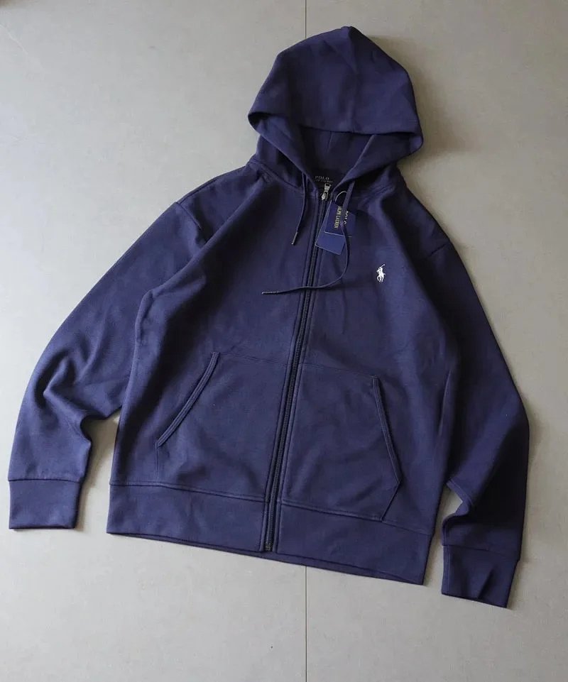Ralph Lauren Zip Up Hoodie Navy