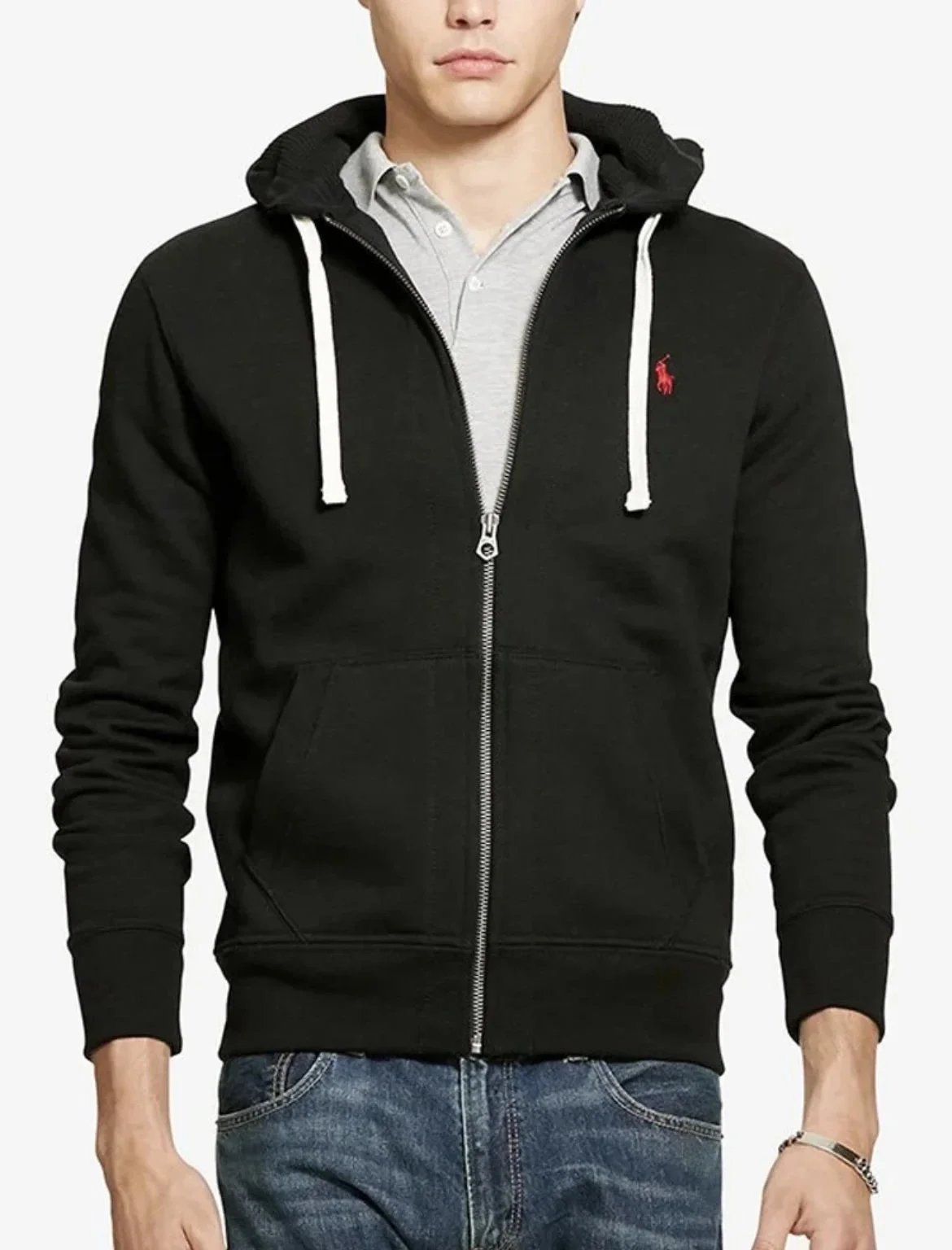 fleece-lined hoodie