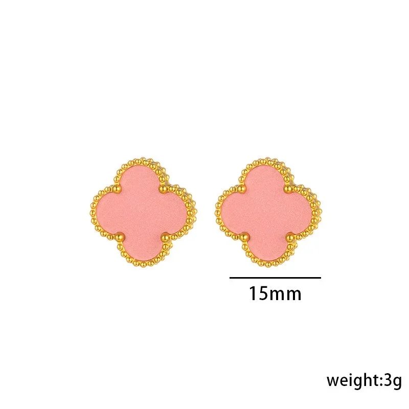 Vancleef Necklace — 6606 powder shell earrings 1.5CM colorway — USFans Spreadsheet photo