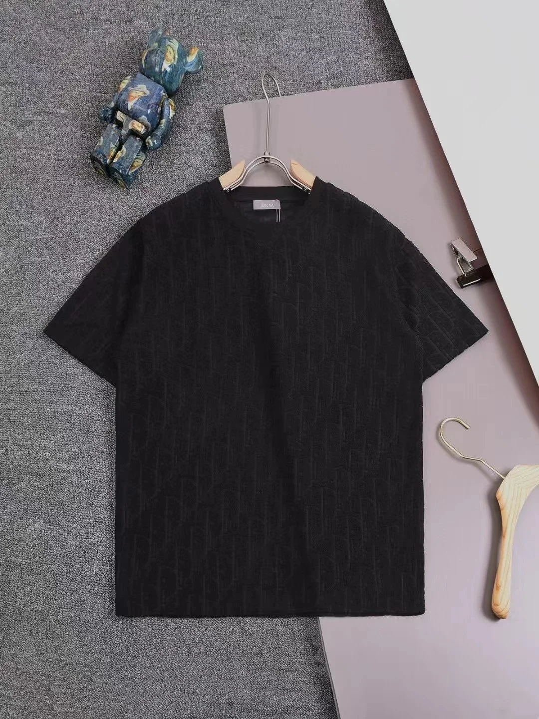 Dior All-Over Oblique Monogram Terry Embroidery T-Shirt