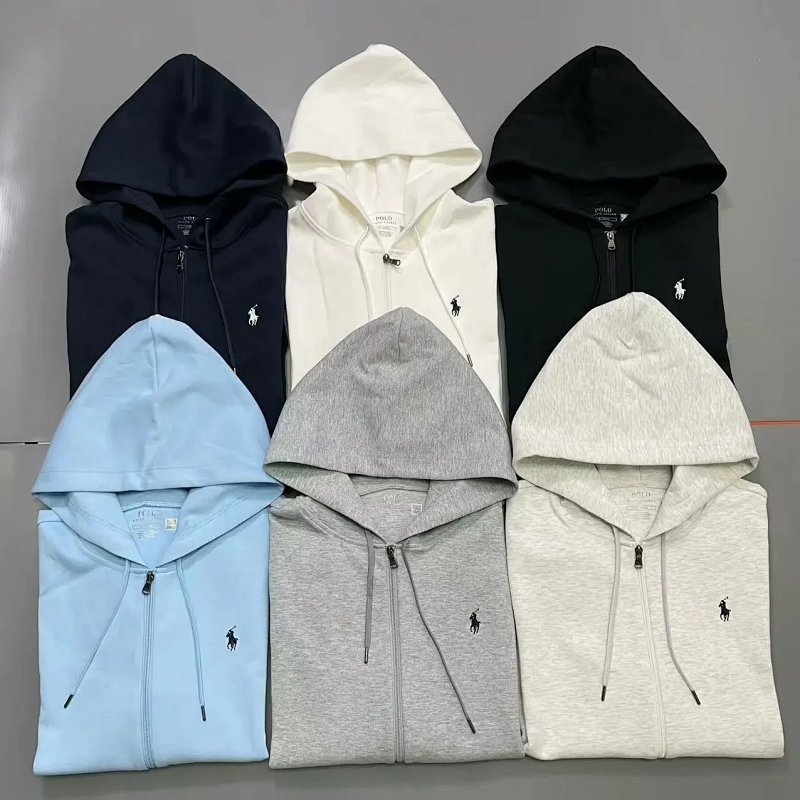 Ralph Lauren Zip Up Hoodie, 6 Colours