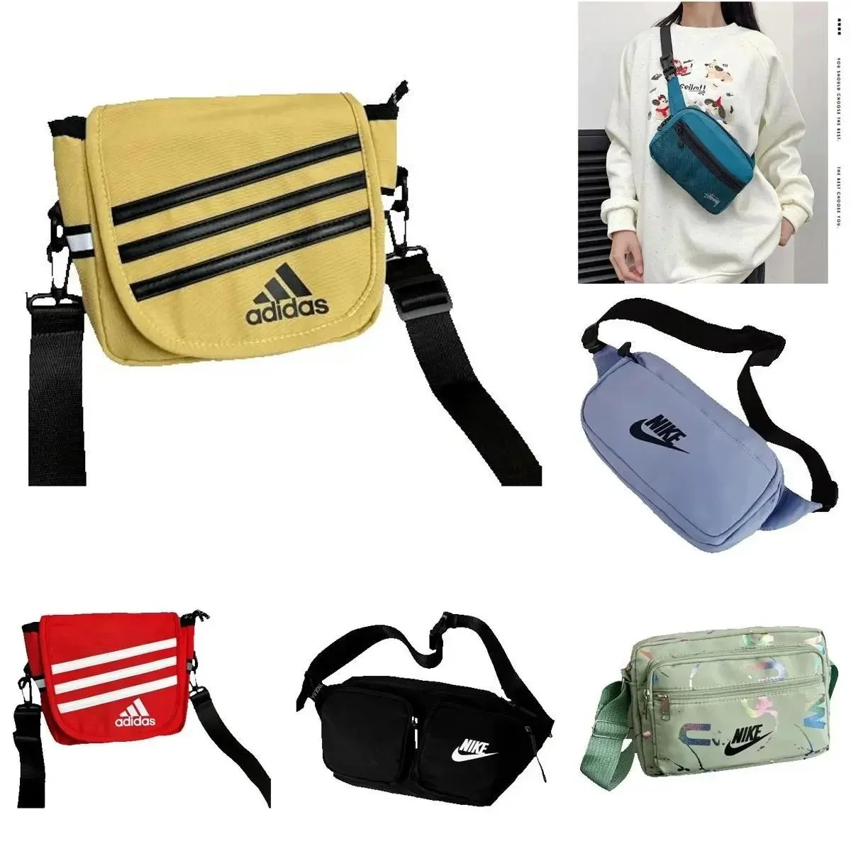 Adidas 3-Stripes Crossbody Bag #Adidas_Sou #Bag_Sou