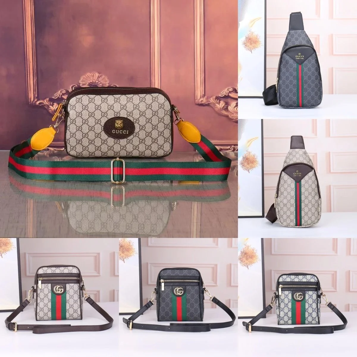 Gucci GG Supreme Crossbody Bag #Gucci_Sou #Bag_Sou