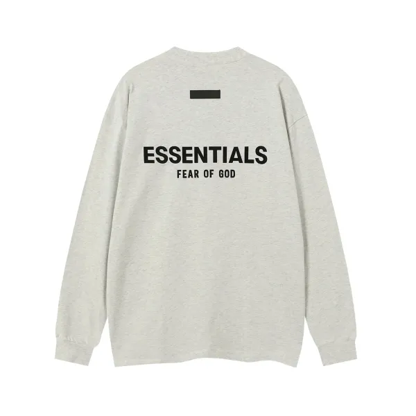 Fear of God Essentials Arch Logo Long-Sleeve Tee Gray - 4