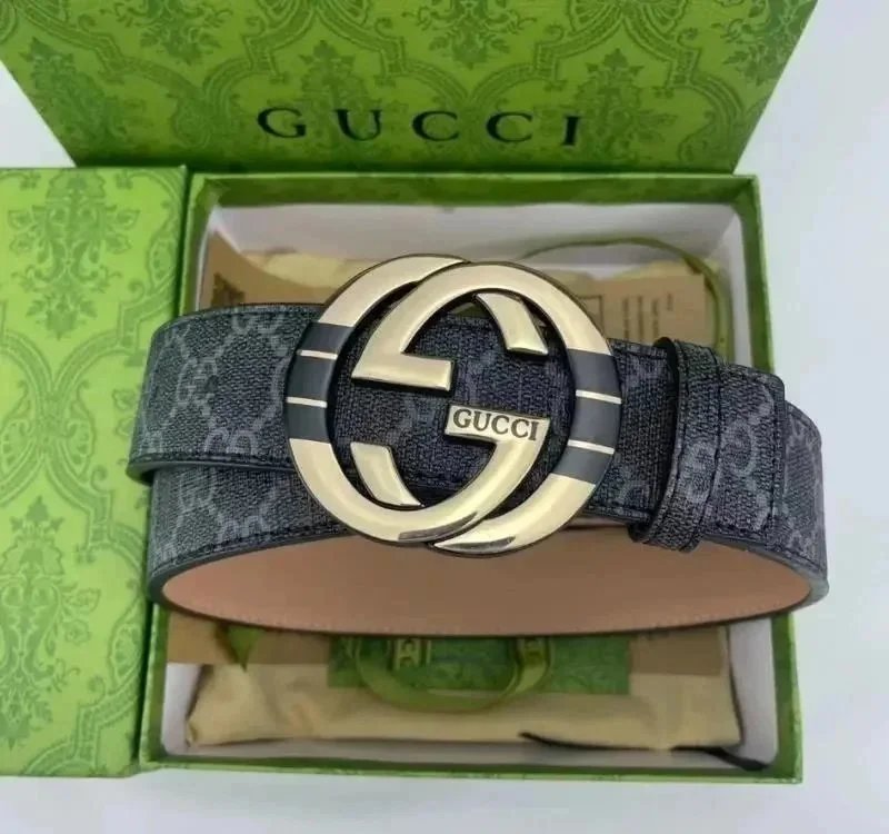 Gucci Belts Interlocking G buckle belt with interchangeable buckles — G*ci 8*Top quality