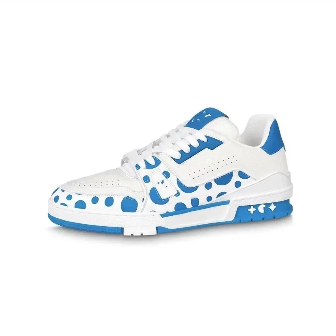 White and blue