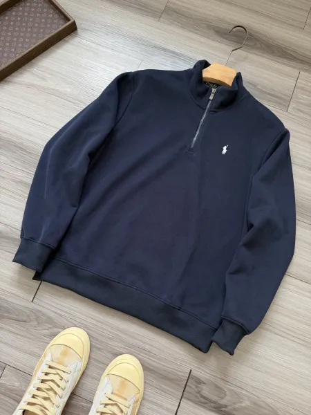Polo Ralph Lauren Half-Zip Pullover Gray Hoodie - 4