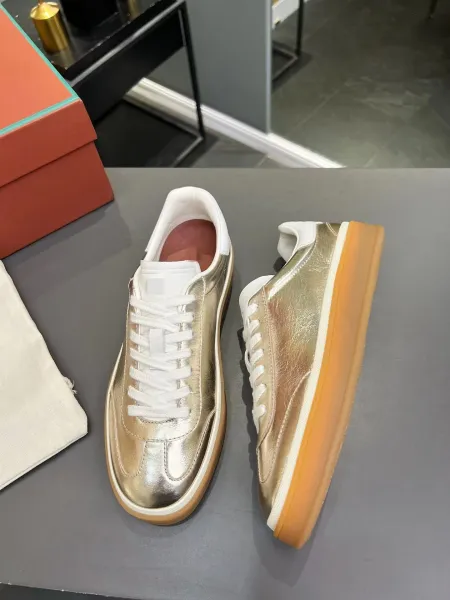 Hogan Interactive Metallic Silver Sneakers - 18