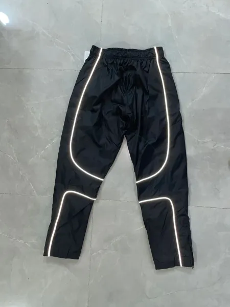 Nike Track Pants Black with White Piping - 32