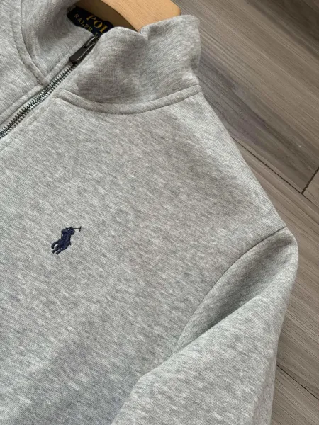 Polo Ralph Lauren Half-Zip Pullover Gray Hoodie - 19