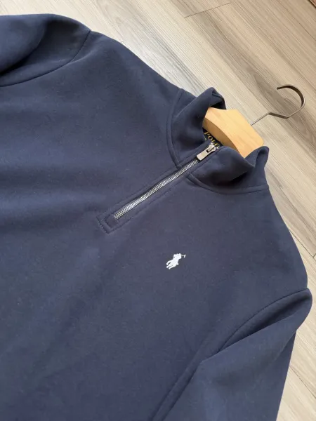 Polo Ralph Lauren Half-Zip Pullover Gray Hoodie - 21