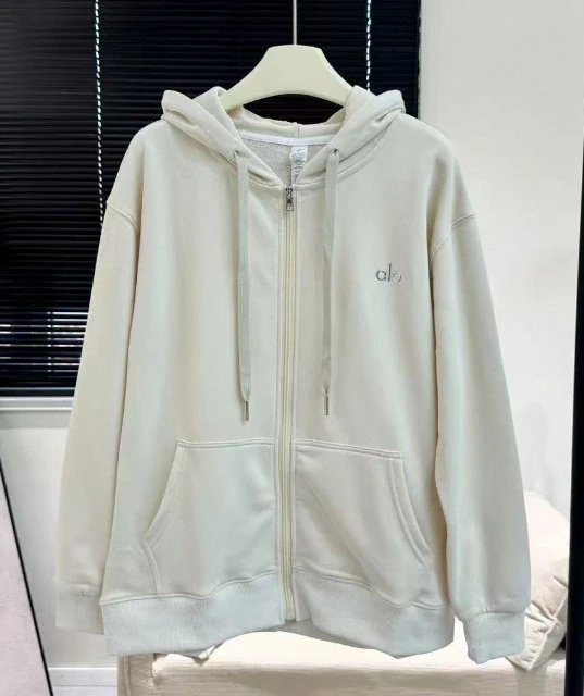 521 Beige Zip Hoodie