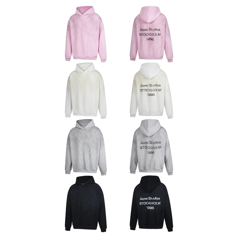Acne Studios Stockholm 1996 Black Hoodie - 3
