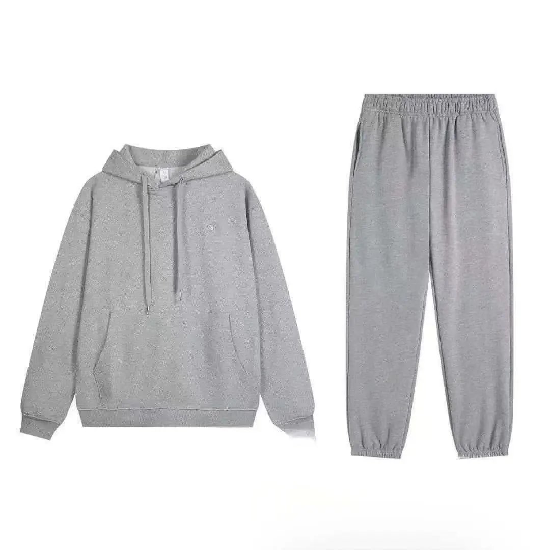 Grey hoodie and ankle pants set (newly upgraded version in August)