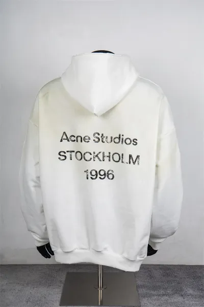 Acne Studios Stockholm 1996 Black Hoodie - 12