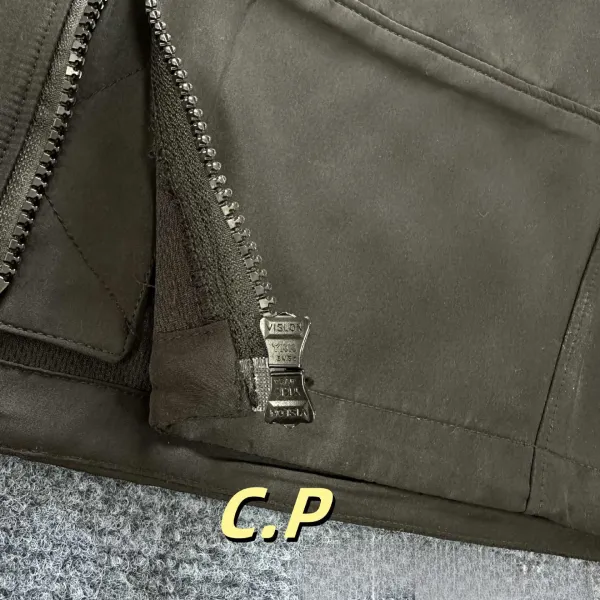C.P. Company Goggle Jacket Beige Outerwear - 4