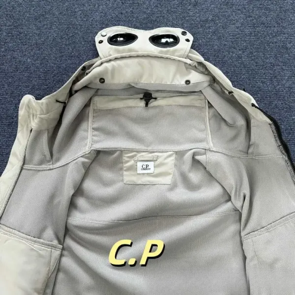 C.P. Company Goggle Jacket Beige Outerwear - 13