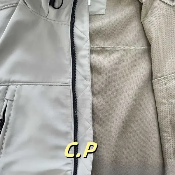 C.P. Company Goggle Jacket Beige Outerwear - 9