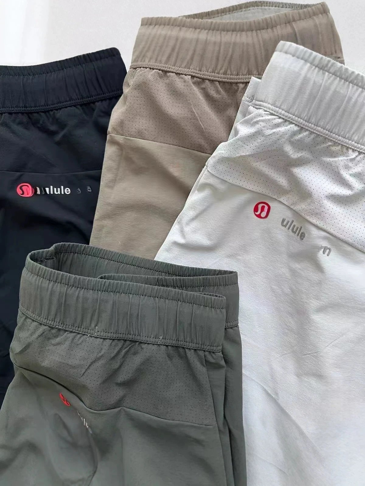 Cross border LU Home new summer outdoor sports fitness casual shorts laser perforated breathable lightweight quick drying pants