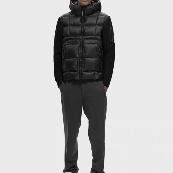 C.P. Company Goggle Hooded Down Jacket Army Green - 9