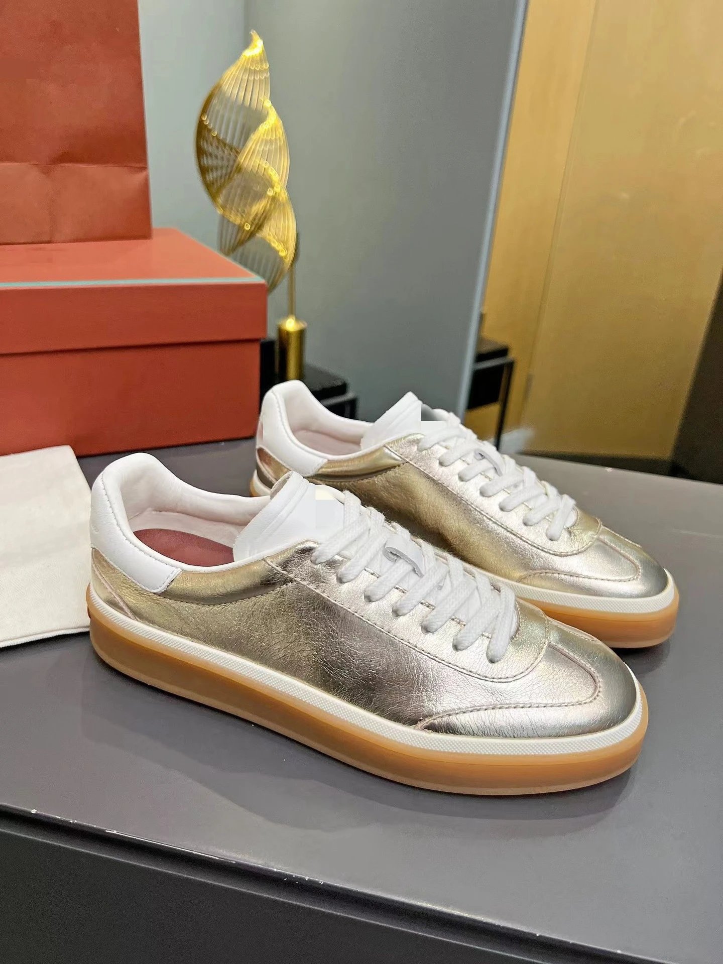 Hogan Interactive Metallic Silver Sneakers - 1