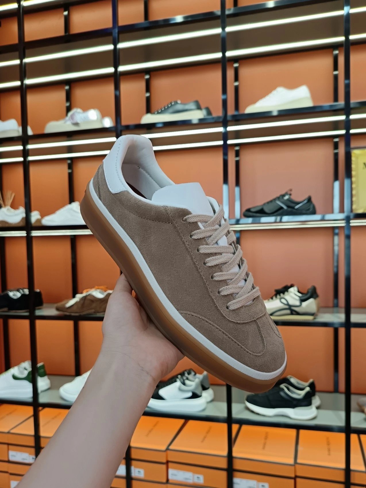 Hogan Interactive Metallic Silver Sneakers - 34