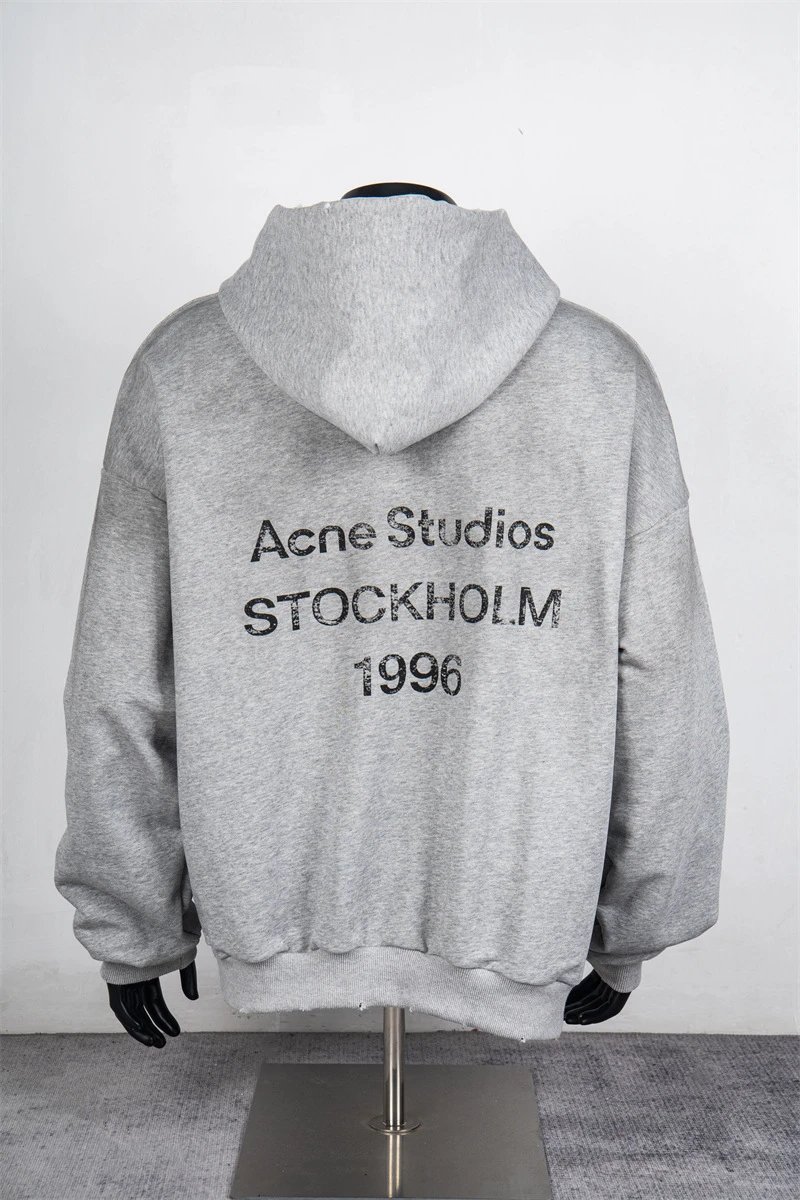 Acne Studios Stockholm 1996 Black Hoodie - 8