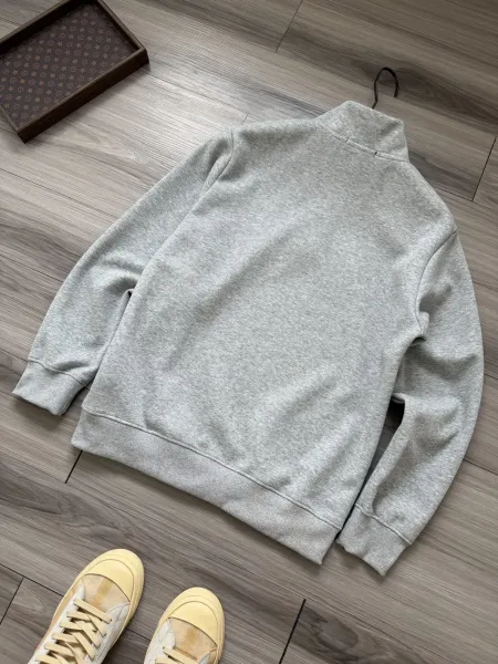 Polo Ralph Lauren Half-Zip Pullover Gray Hoodie - 7