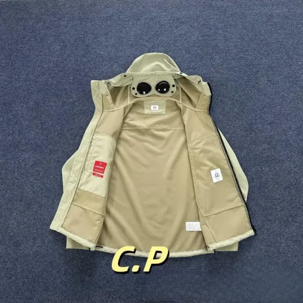 C.P. Company Goggle Jacket Beige Outerwear - 6