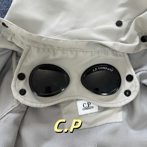 C.P. Company Goggle Jacket Beige Outerwear - 12