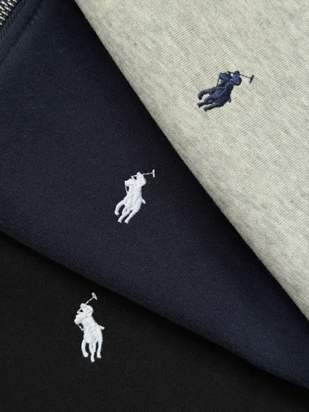 Polo Ralph Lauren Half-Zip Pullover Gray Hoodie - 9