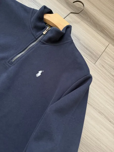 Polo Ralph Lauren Half-Zip Pullover Gray Hoodie - 22