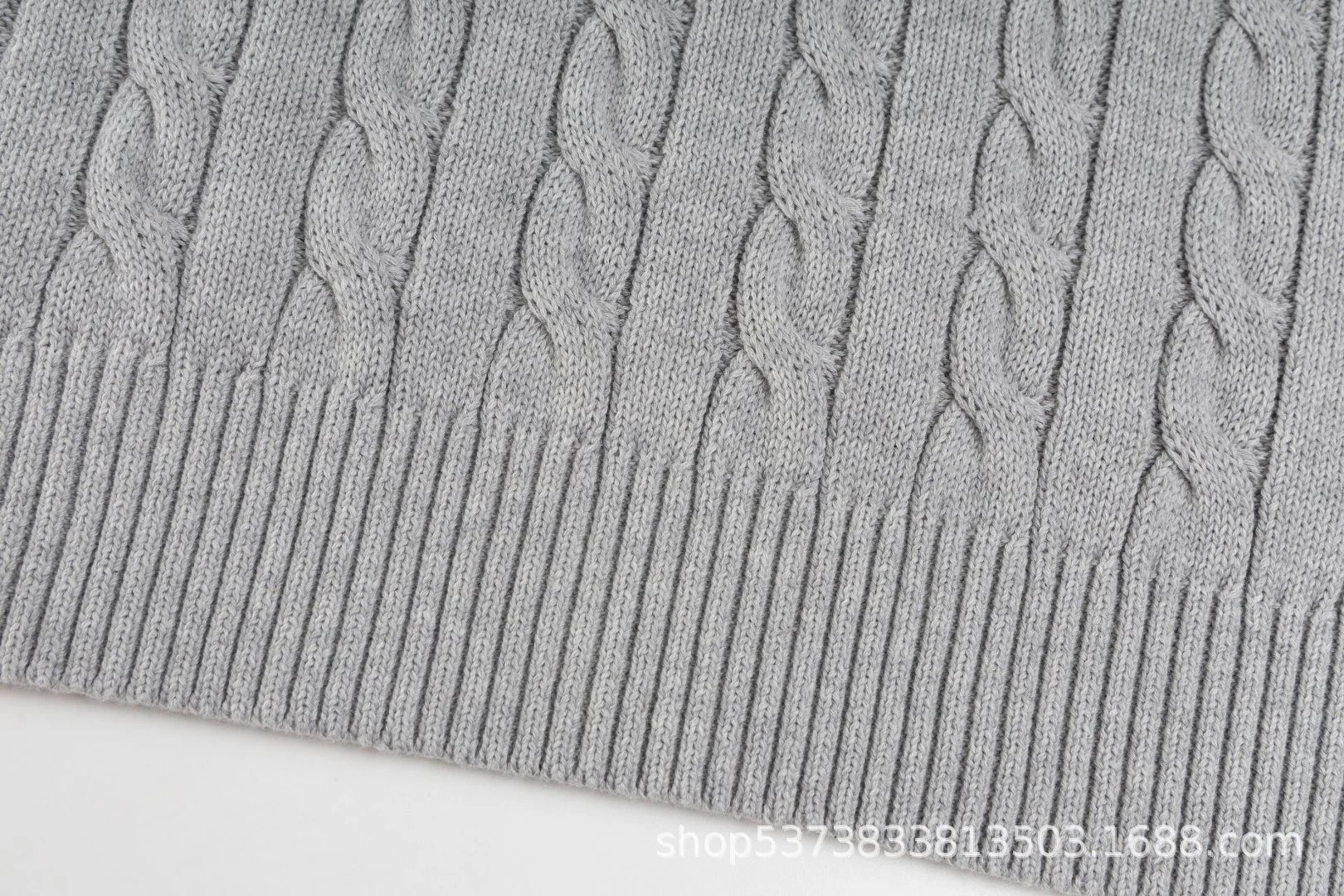 Ralph Lauren Cable Knit Half-Zip Sweater Black - 14