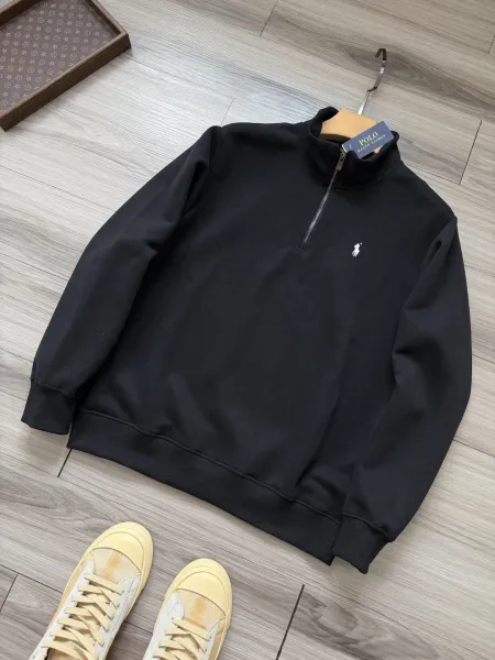 Polo Ralph Lauren Half-Zip Pullover Gray Hoodie - 5