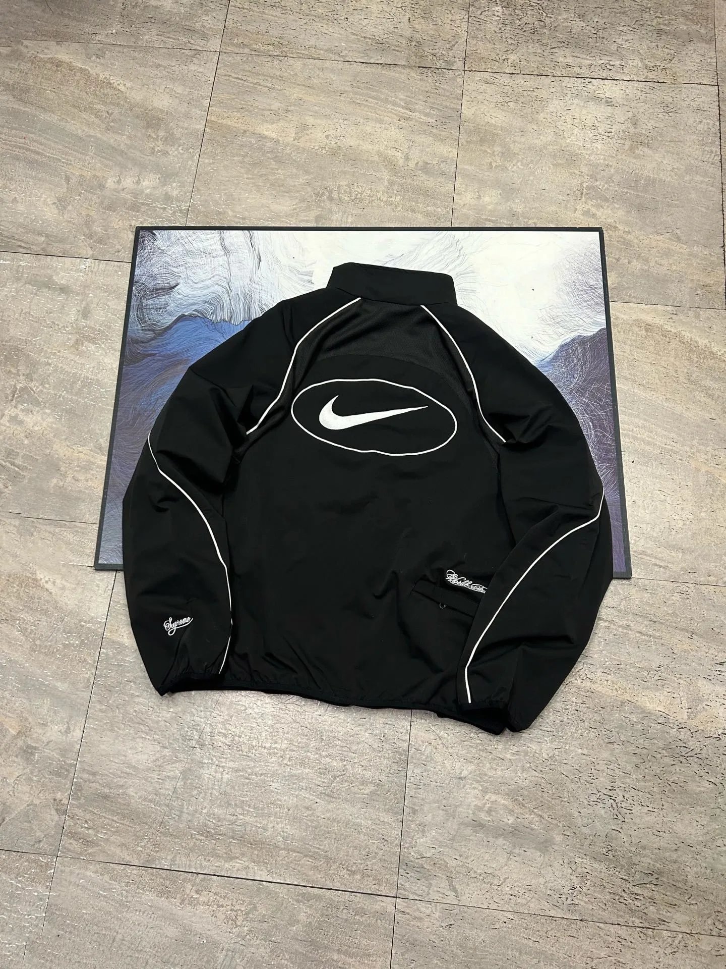 Nike collaboration patchwork casual jacket photo 8