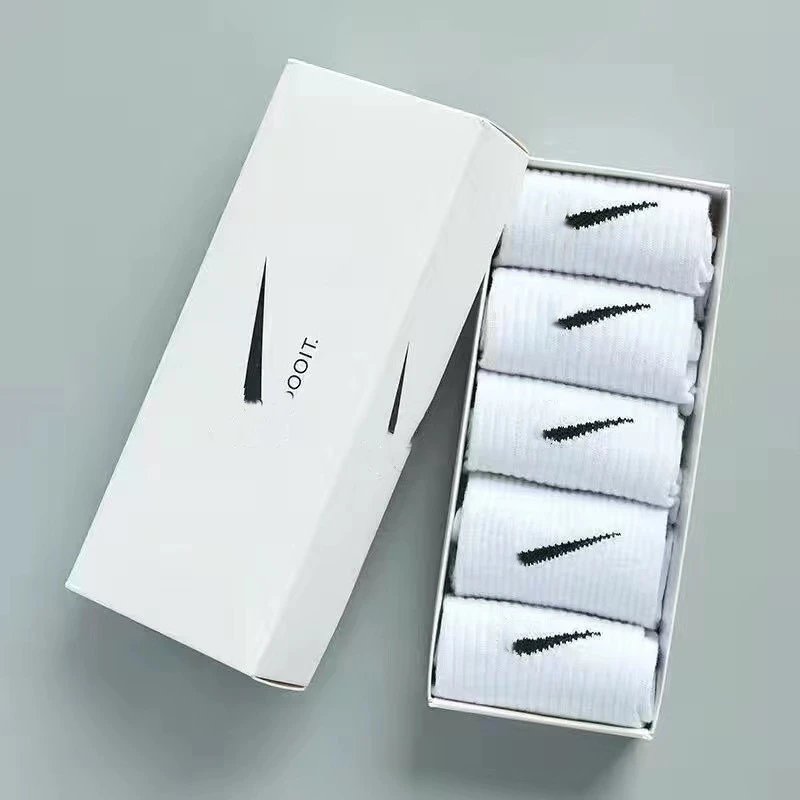 Long Tube White 5 Pairs