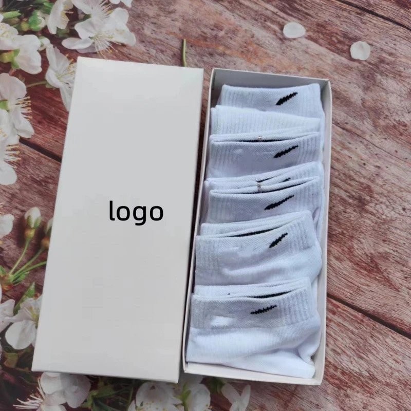Short Tube 5 Pairs White